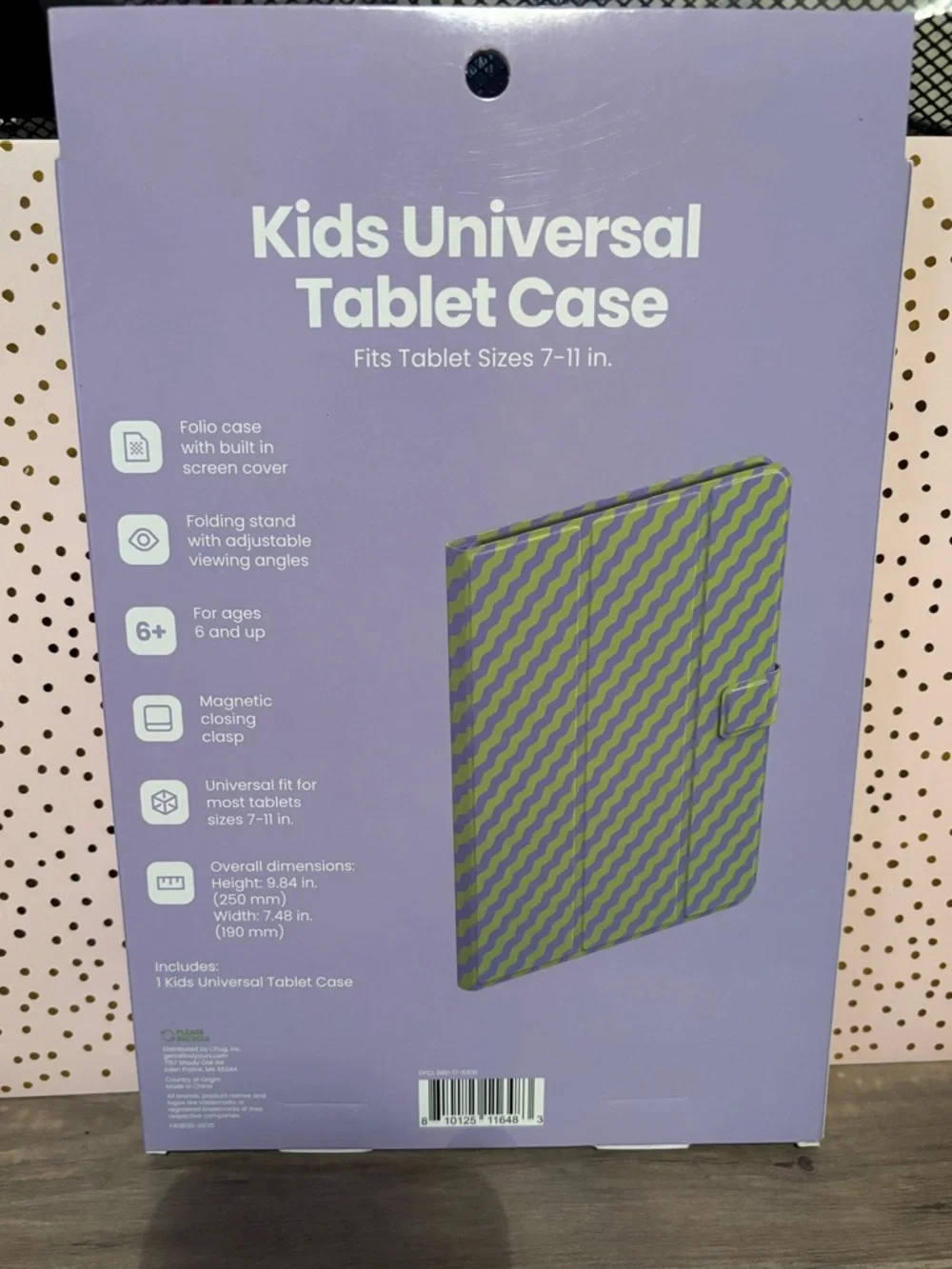 Kids Universal Tablet Case - Purple & Green